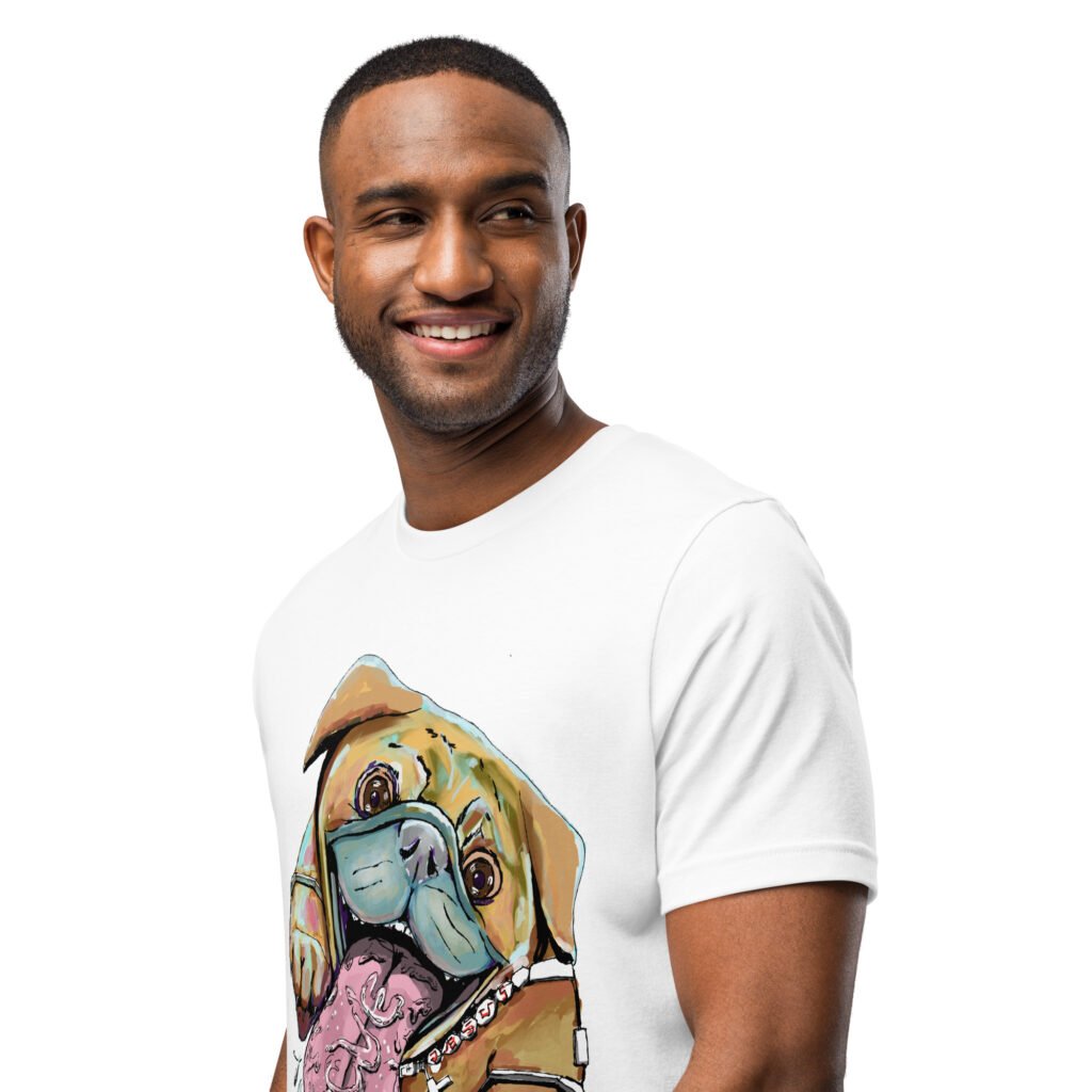 See-Key Pug Love -  White Unisex T-shirt