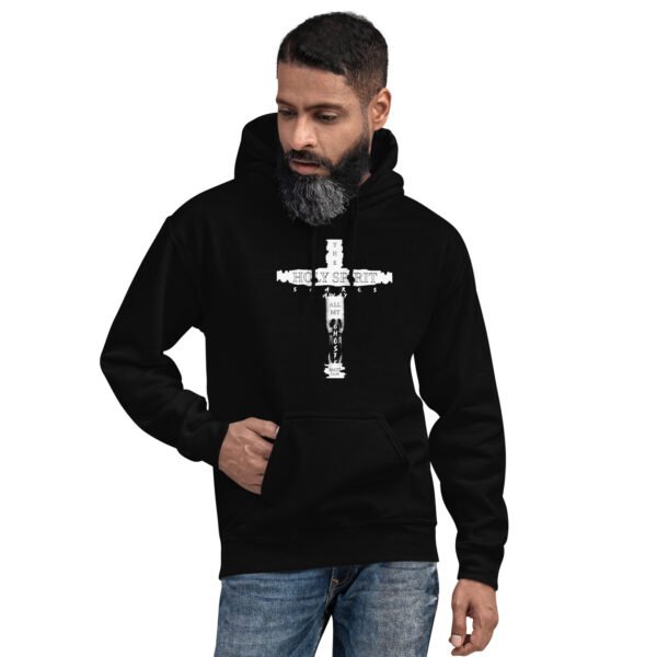 The Holy Spirit Scares Away All My Ghosts Black Hoodie - Image 3