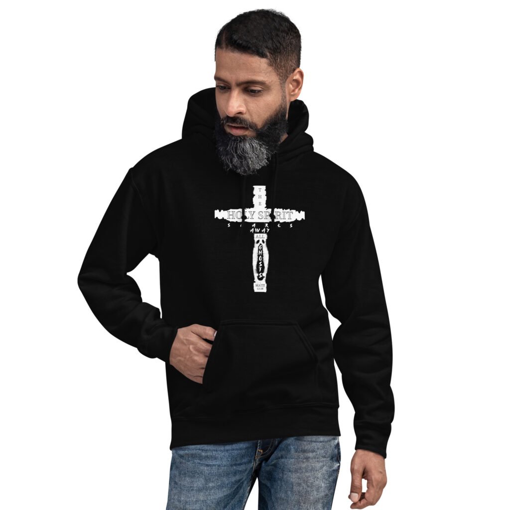 The Holy Spirit Scares Away All Ghosts Black Hoodie