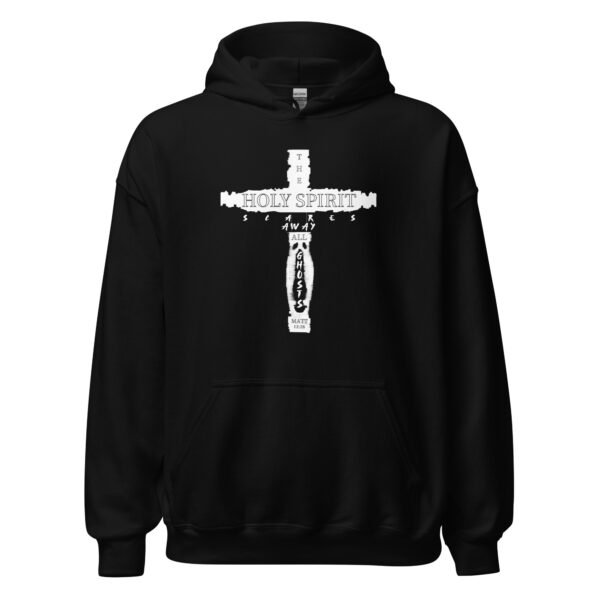 The Holy Spirit Scares Away All Ghost Black Hoodie - Image 2