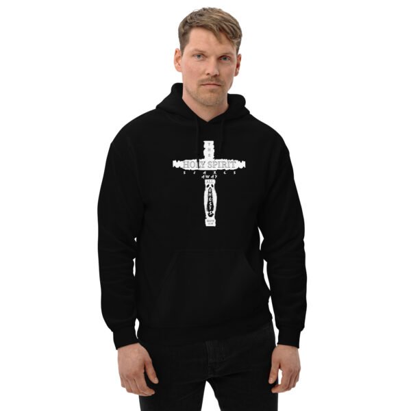 The Holy Spirit Scares Away All Ghost Black Hoodie - Image 3