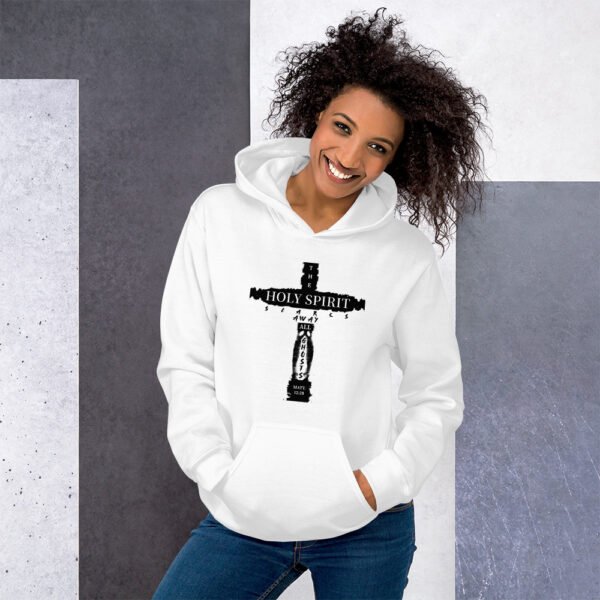 The Holy Spirit Scares Away All Ghost White Hoodie