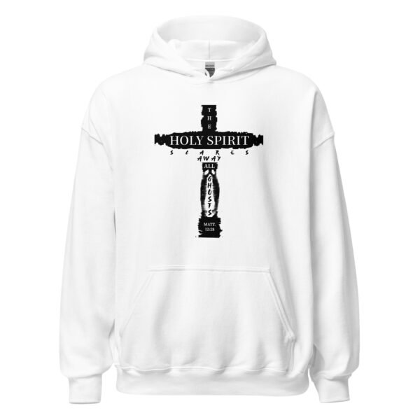 The Holy Spirit Scares Away All Ghost White Hoodie - Image 2