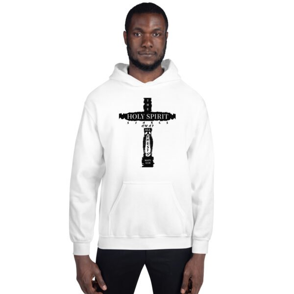 The Holy Spirit Scares Away All Ghost White Hoodie - Image 3