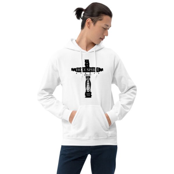 The Holy Spirit Scares Away All Ghost White Hoodie - Image 5